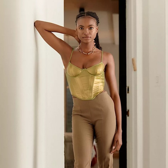 NWT UO Iridescent Crystalline Corset Top FINAL PRICE - Picture 4 of 4